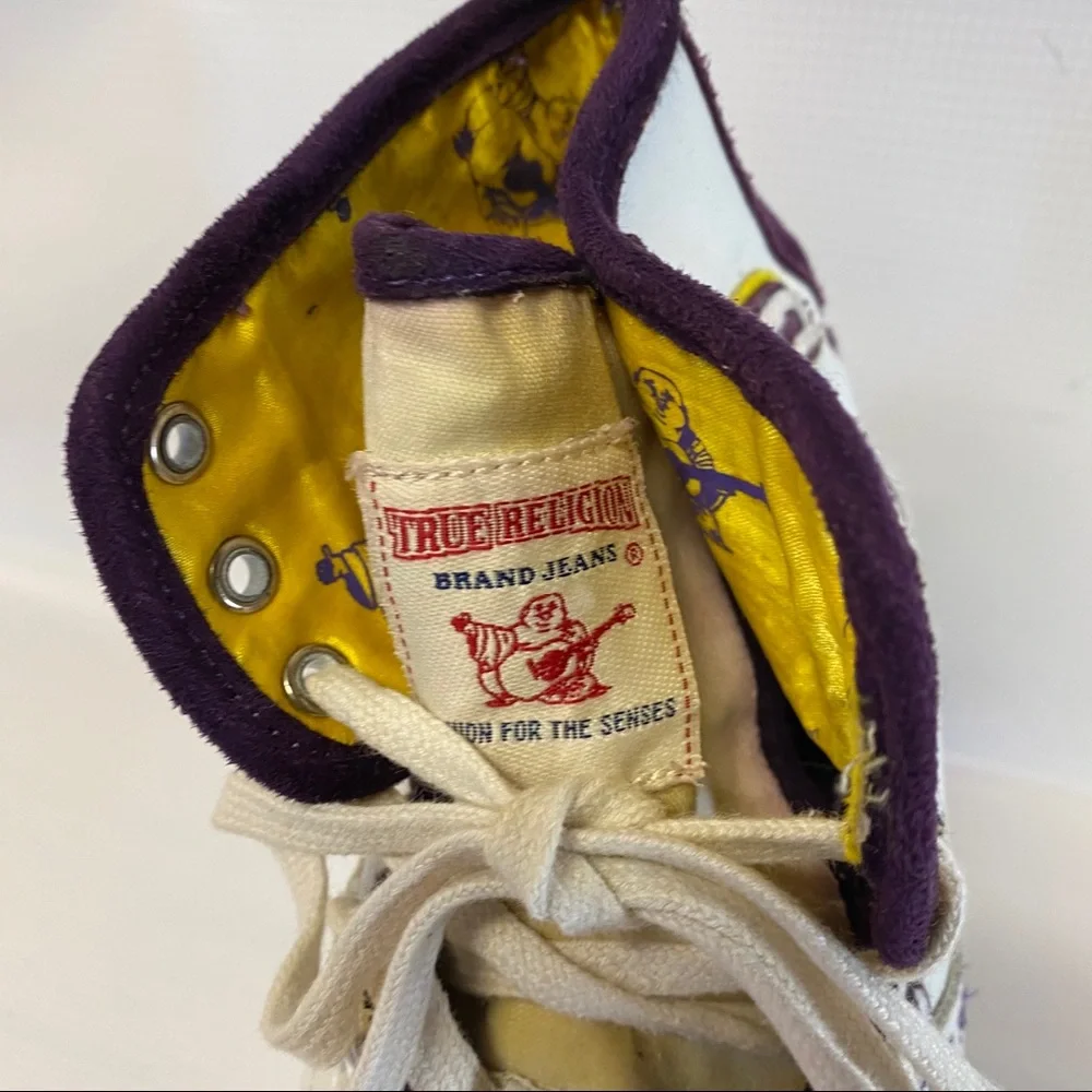 True Religion Hi Top Style Sneakers women’s sz 10